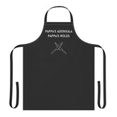 Cooking Apron — "Pappa's Adokkala / Pappa's Roles" Chef Apron with Knives Graphic