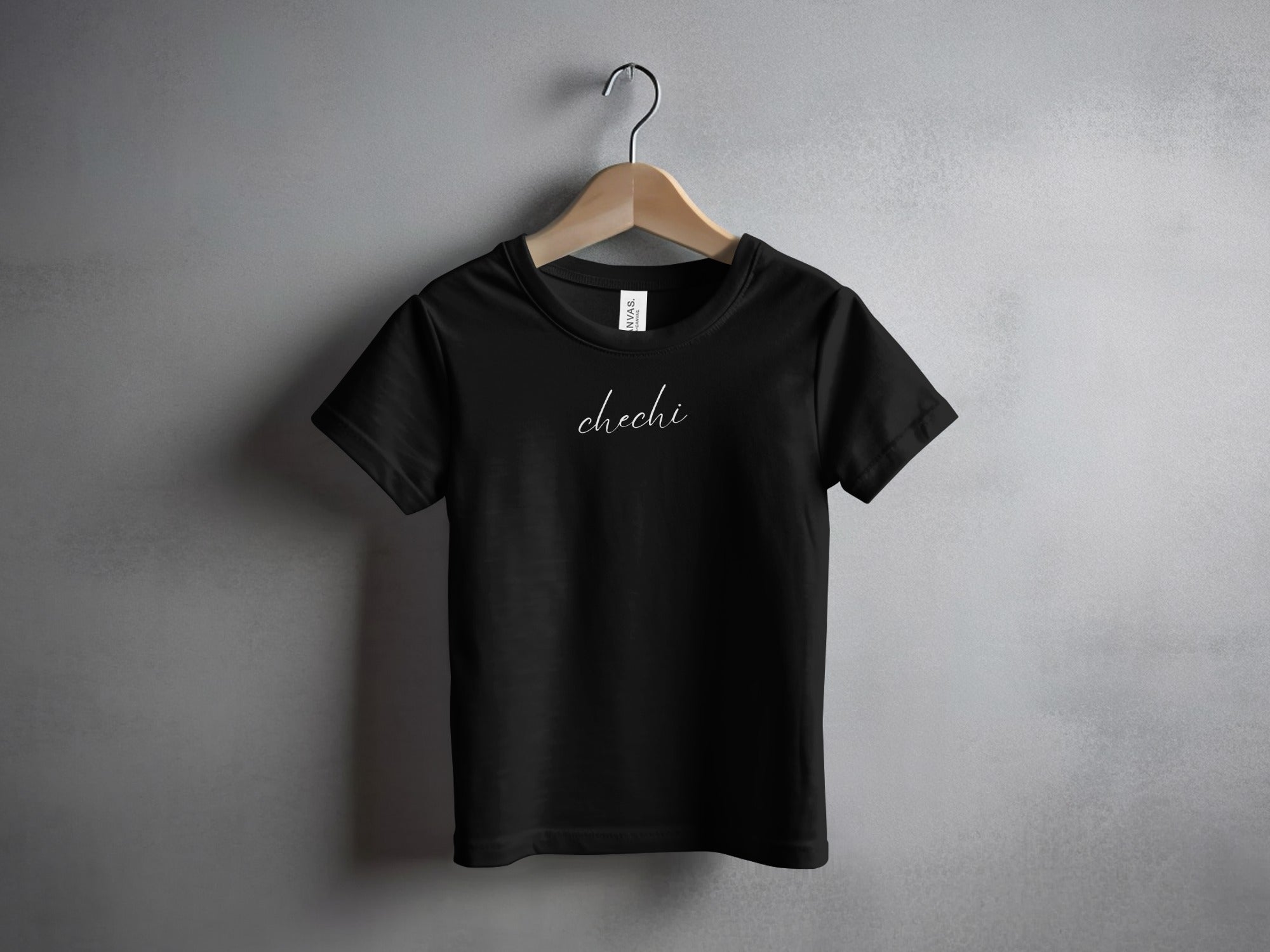 Chechi Logo Embroidered Black Tee Shirt product