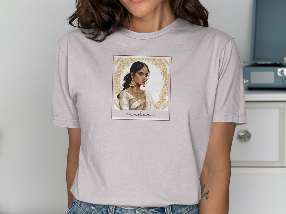 Traditional Malayali Woman Artistic Graphic Tee