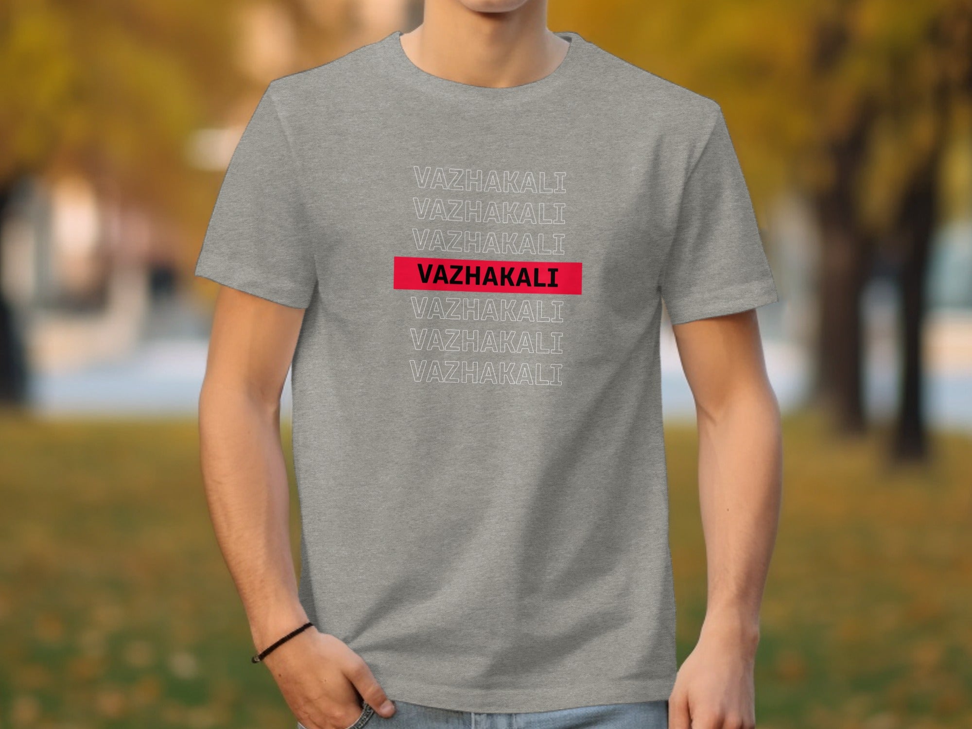 VAZHAKALI Stylish Casual Printed T-shirt