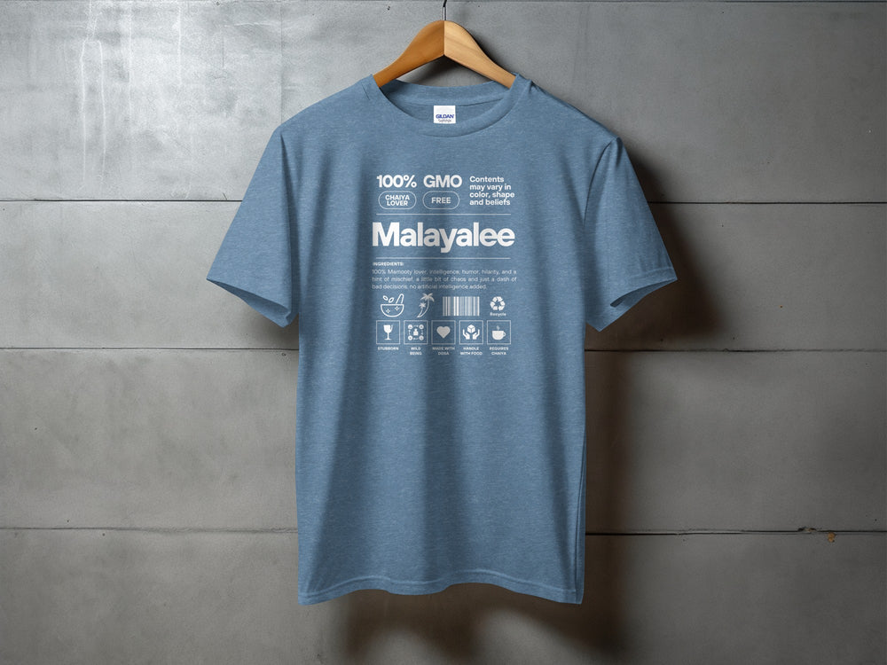 100 Percent GMO Free Malayalam Malayalam Tee Shirt