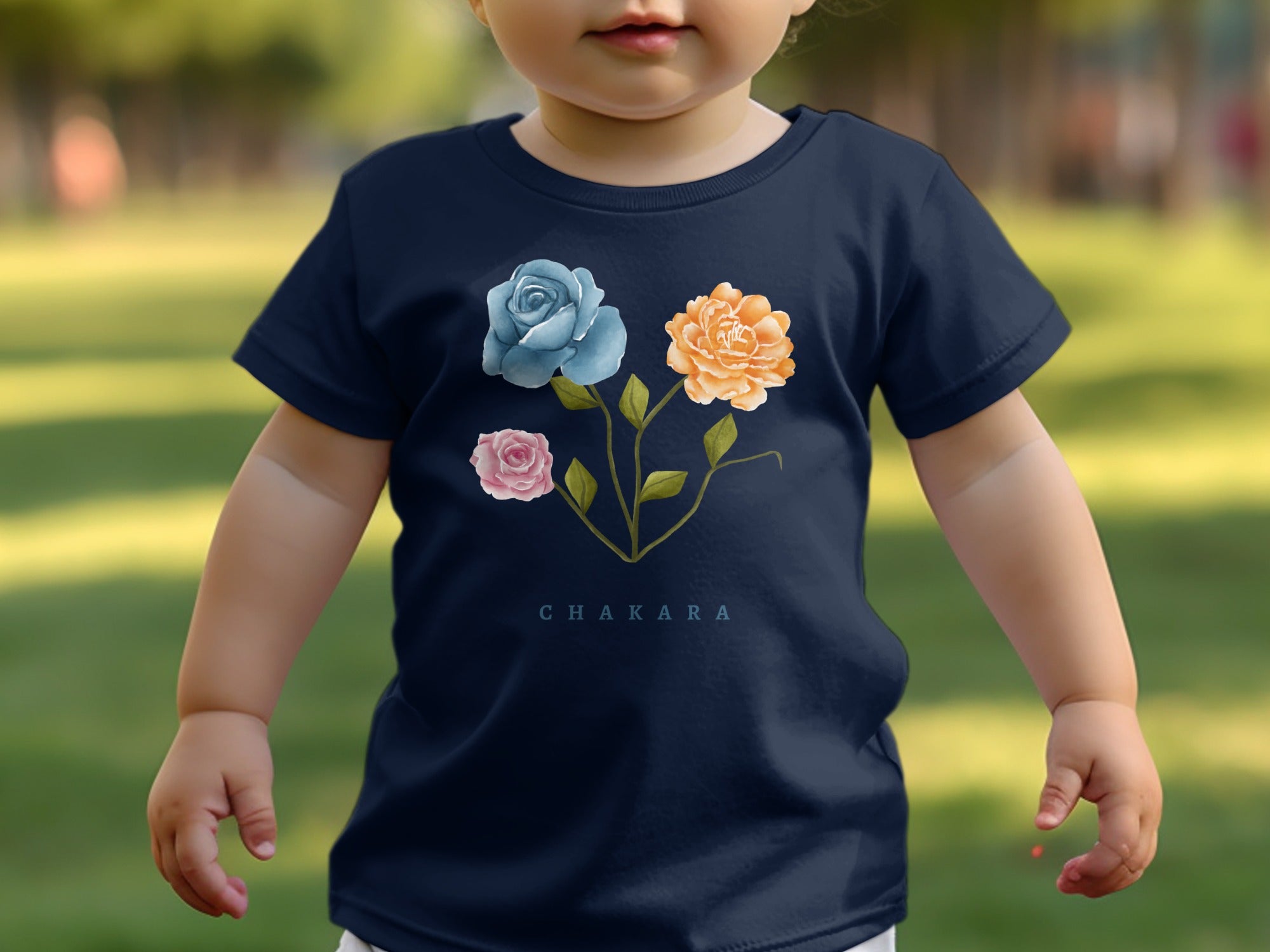 Adorable Baby Shirt With Colorful Floral Design