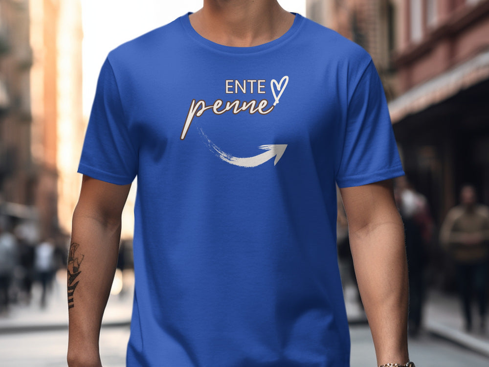 Ente Penne Blue Graphic Tee Shirt for Casual Wear