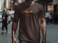 Naadan Design Brown T-Shirt with Unique Graphic