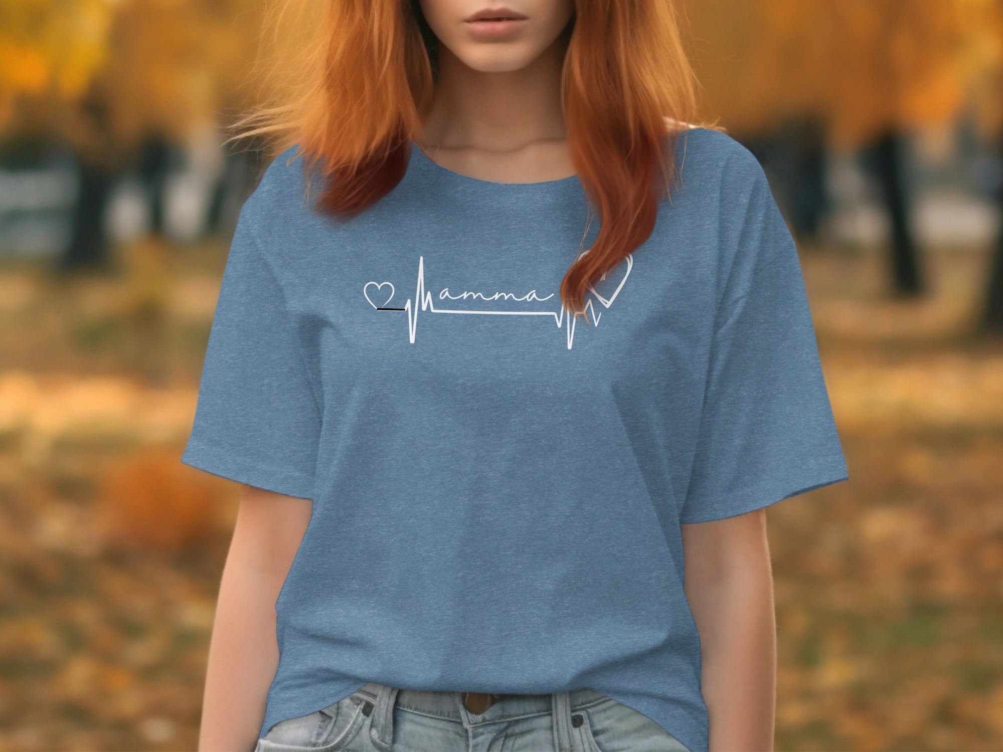 Heartbeat Mamma Graphic Unisex T-Shirt