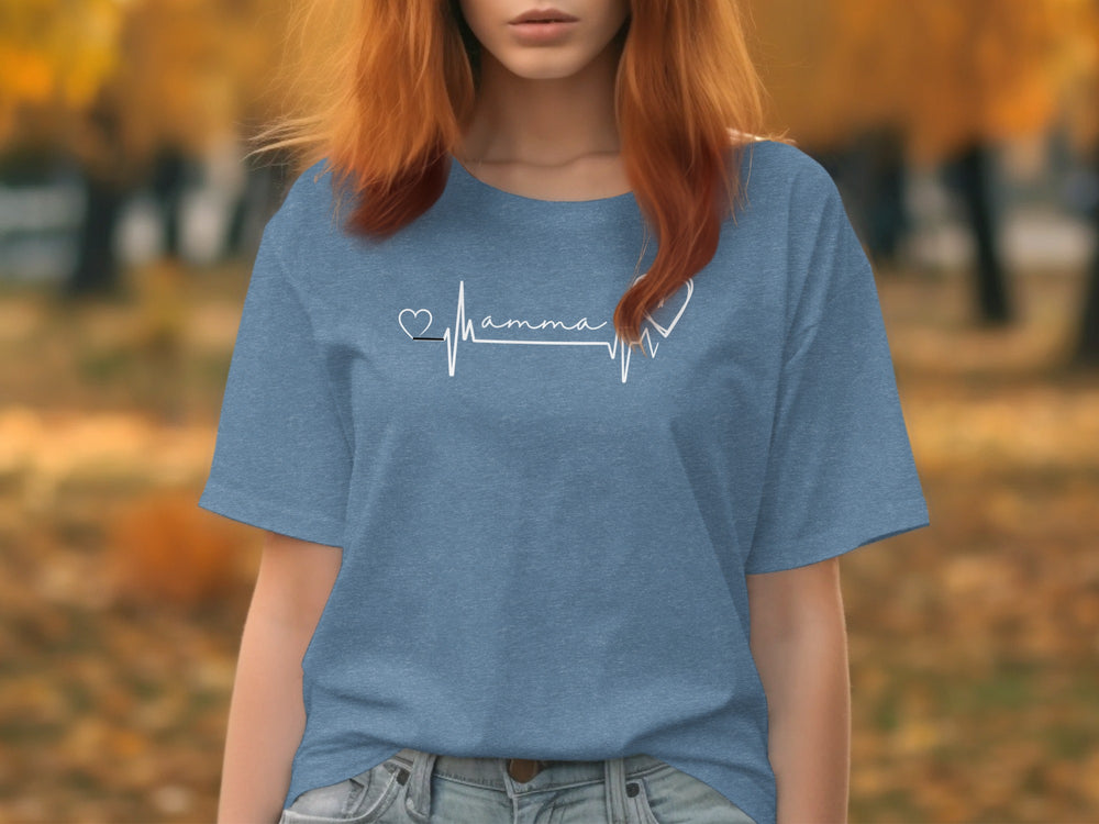 Heartbeat Mamma Graphic Unisex T-Shirt