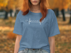 Heartbeat Mamma Graphic Unisex T-Shirt