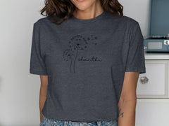 Shanthi Graphic Tee with Dandelion Design