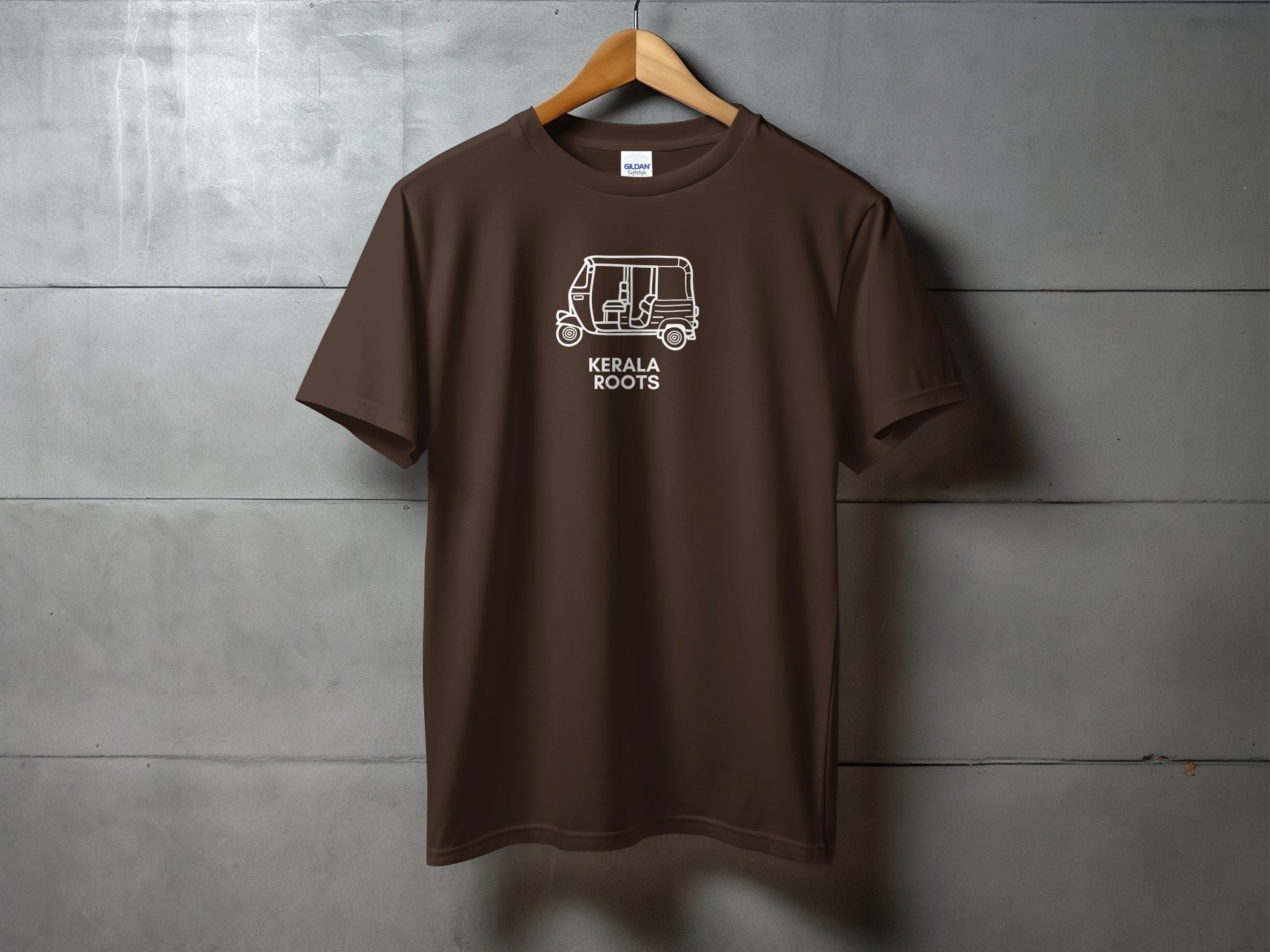 Kerala Roots T-Shirt with Minimalistic Van Design