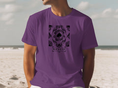 Graphic Purple T-Shirt with Unique Ace of Spades Design