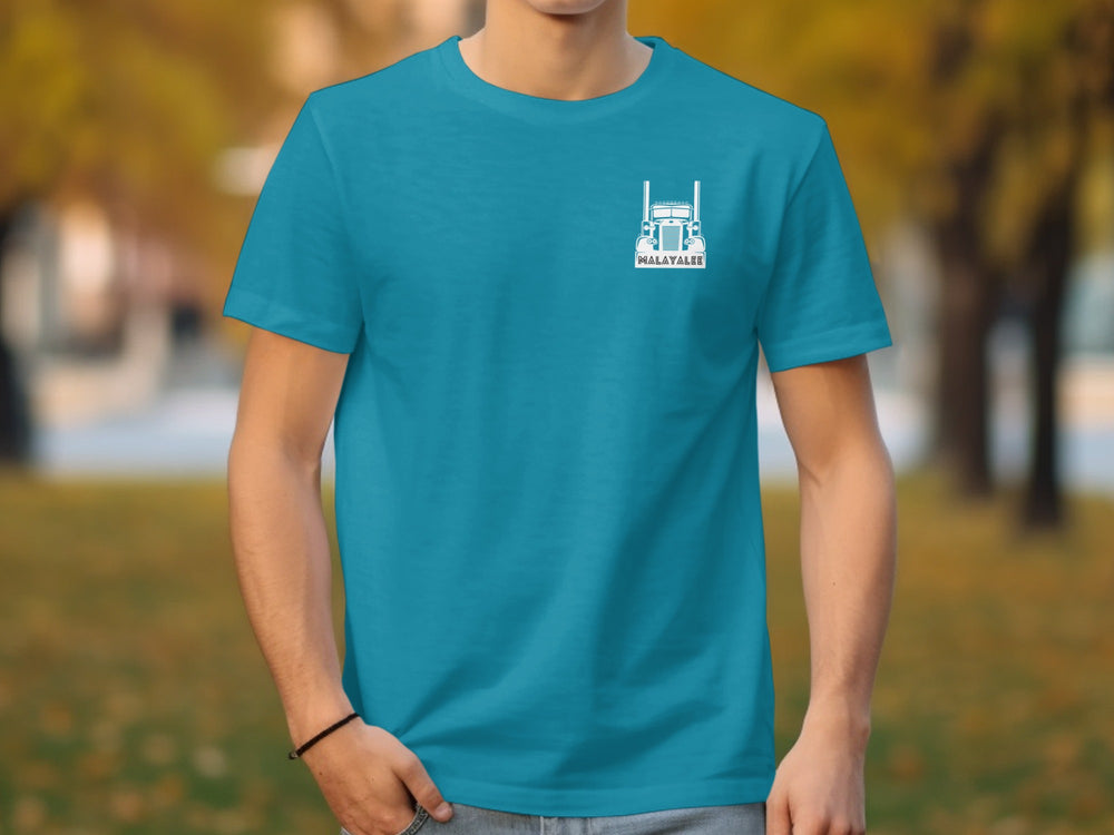 HallyBite Graphic Teal T-Shirt for Casual Wear
