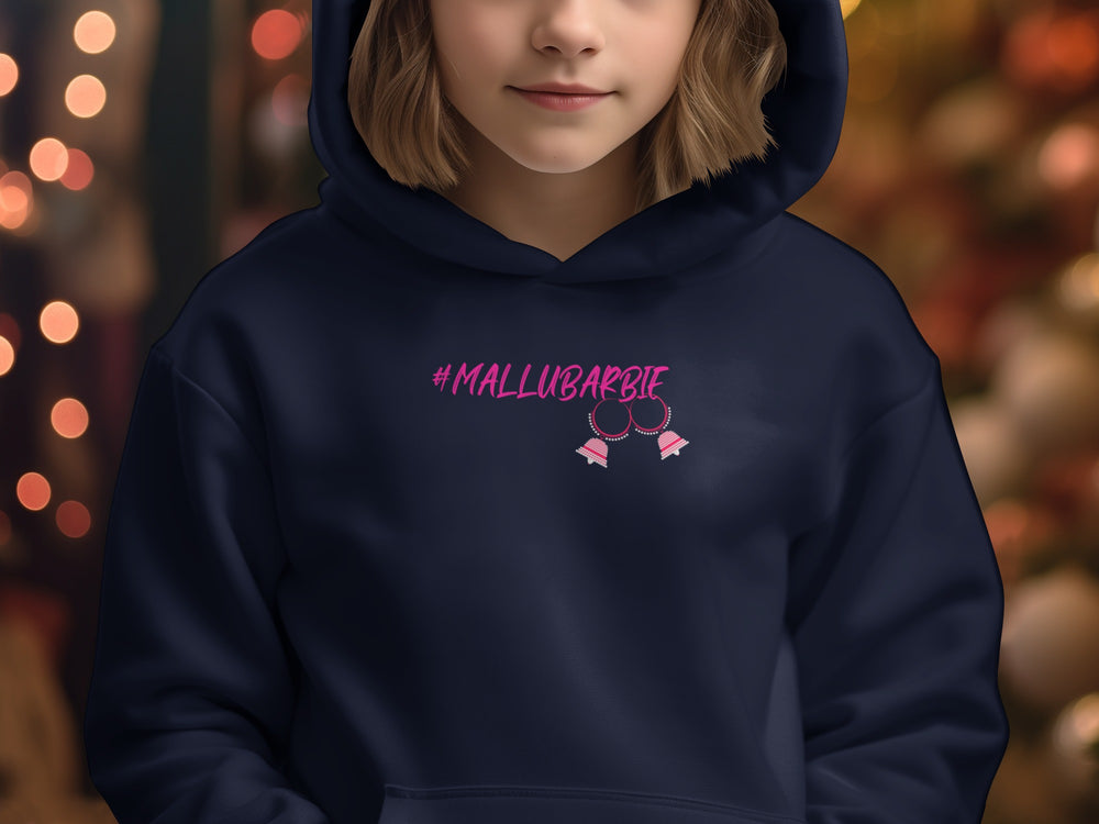 #MALLUBARBIE Graphic Hoodie for Trendy Kids