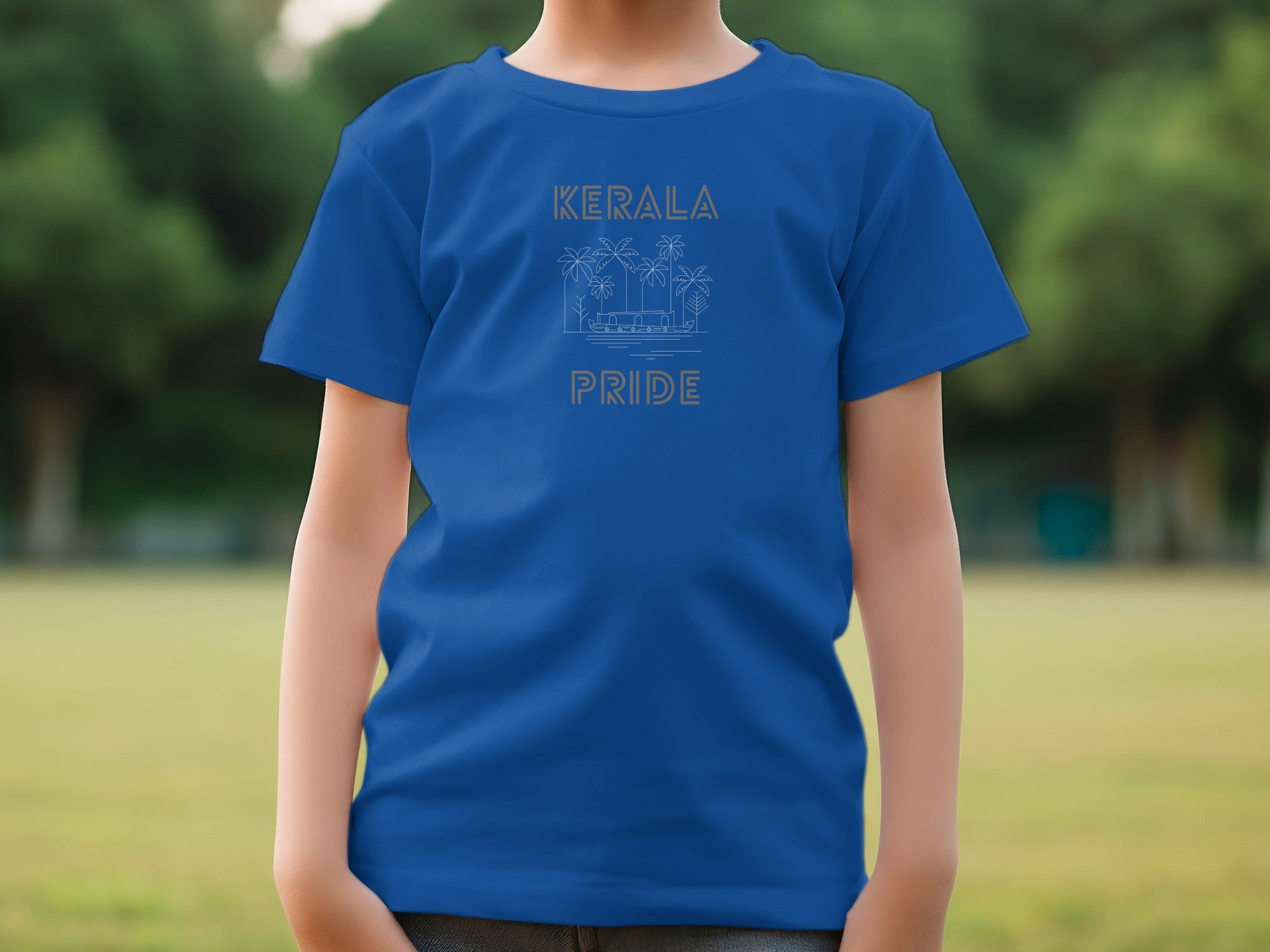 Kerala Pride T-Shirt Scenic Design Top