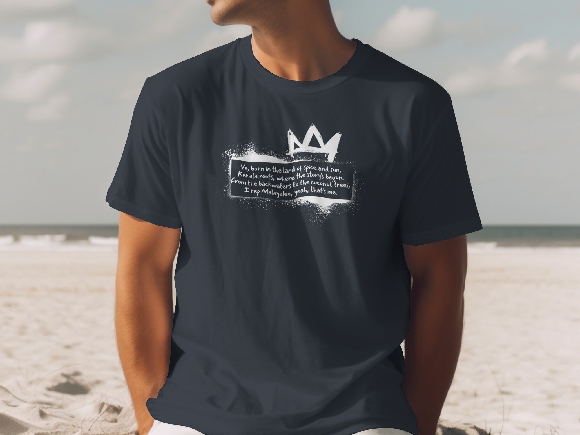 Inspiring Quote Crown Graphic Printed Tee