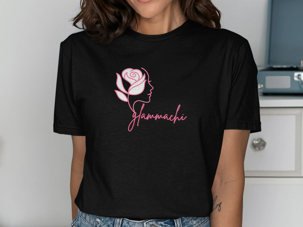 Elegant Glamachi Rose Face Printed Fashionable Shirt