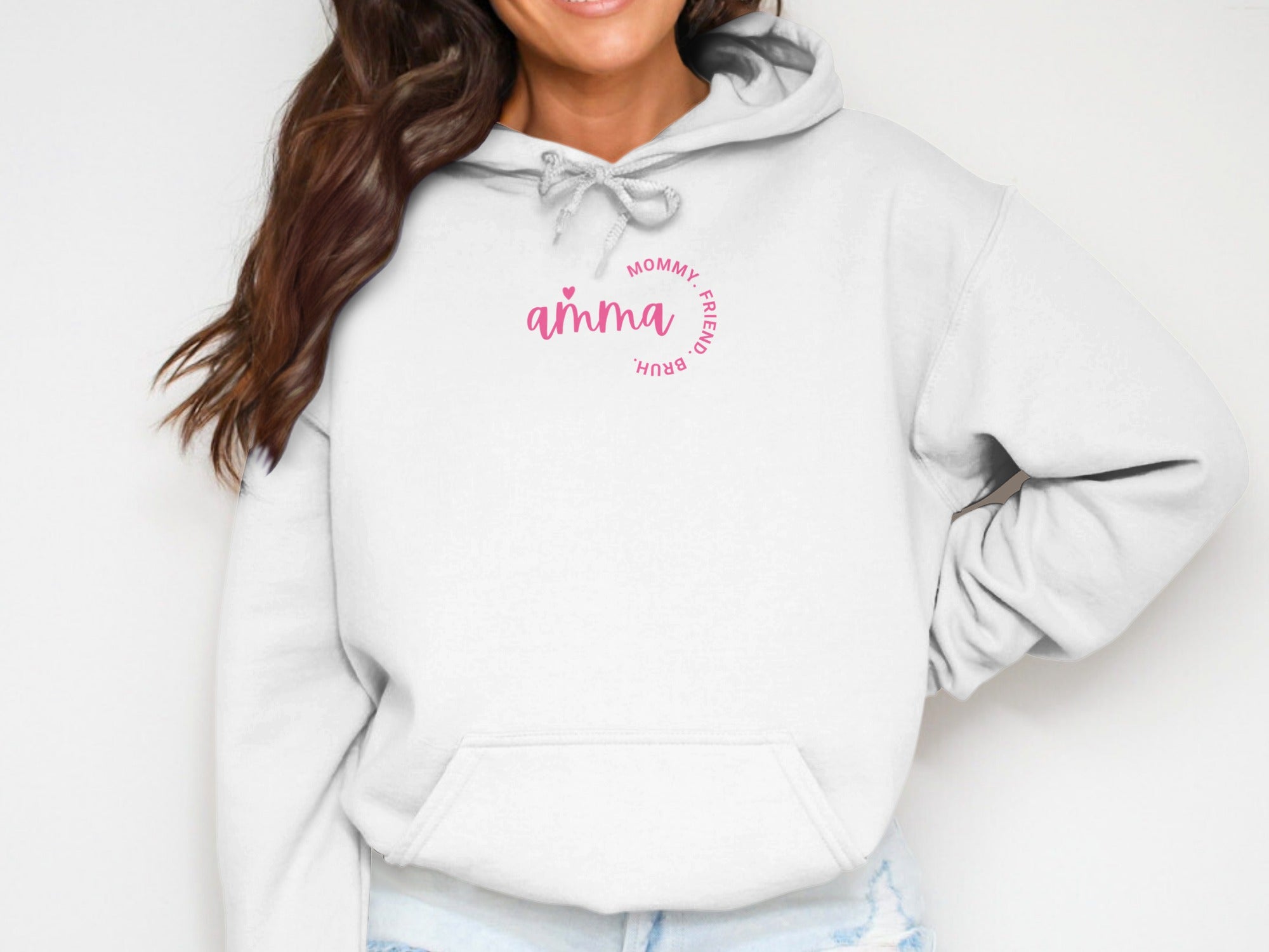 Personalized Mommy Friend Bruh Pullover Hoodie