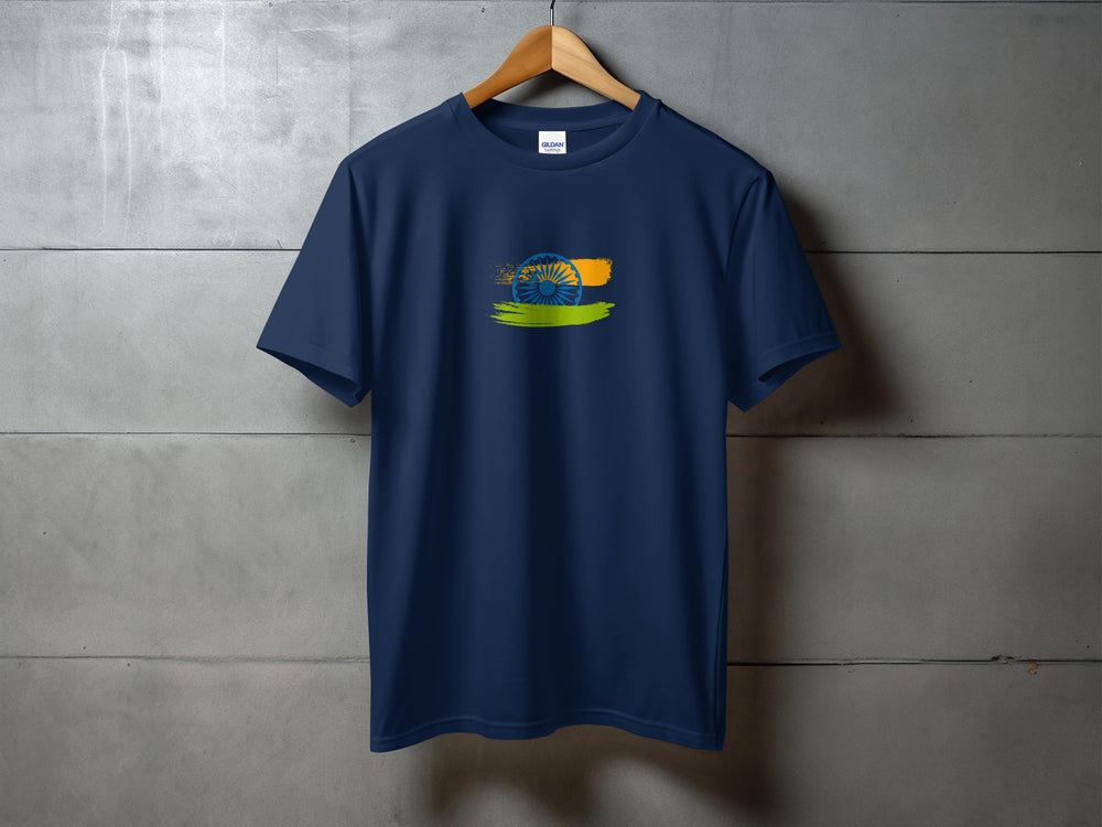 Modern Stylish Navy Blue T-shirt with Unique Design