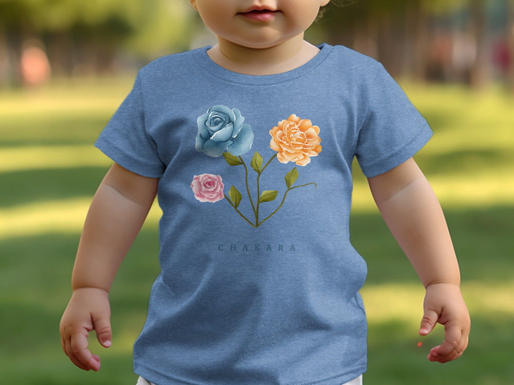 Toddler T-Shirt with Cute Floral Design Chakara