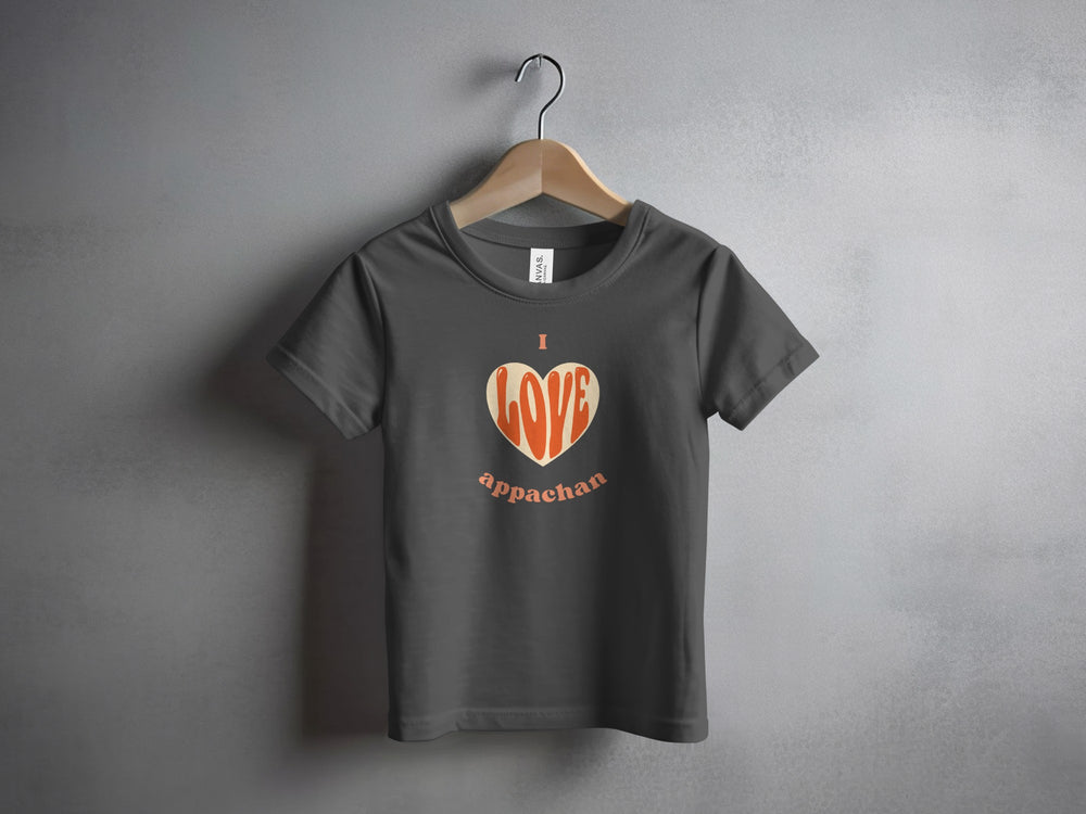 I Love Appachan Heart Design Kids T-shirt Product