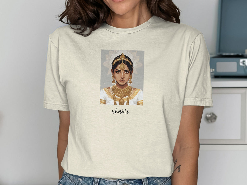 Shakti Queen Graphic Tee With Intricate Artwork