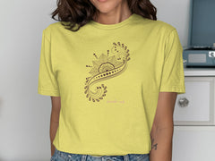 Graphic Tee with Intricate Paisley Design