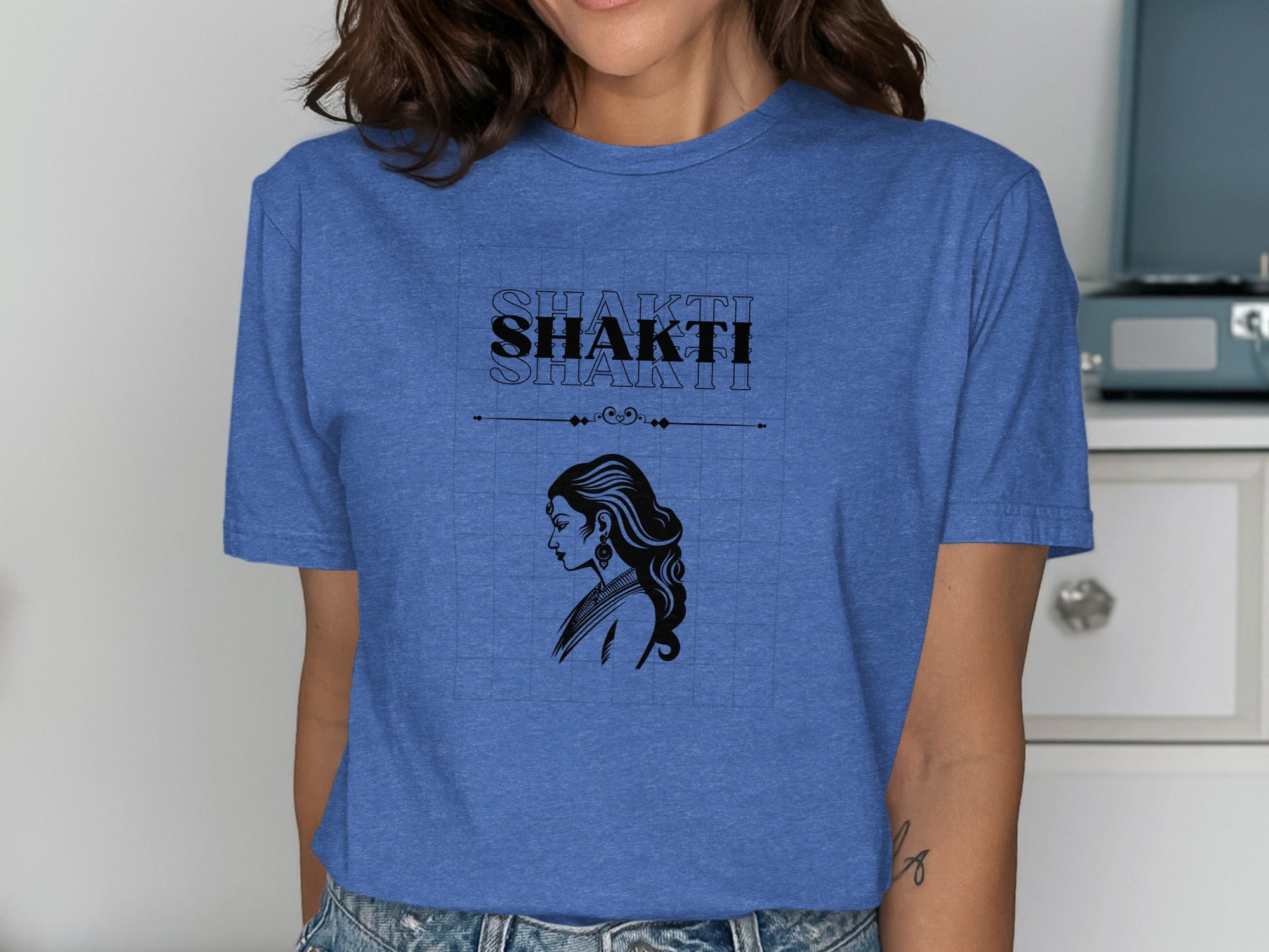 Shakti Indian Inspired Graphic Tee Shirt for Women