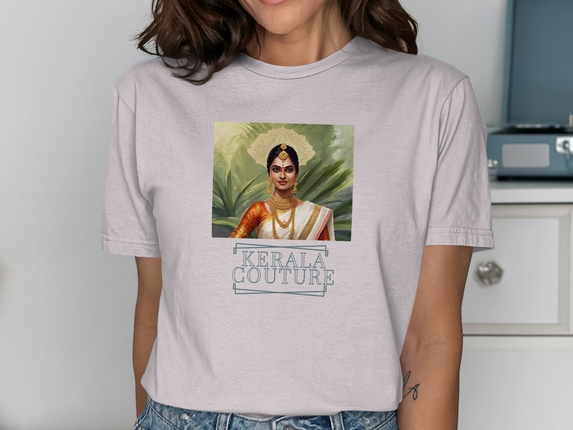 Kerala Couture Artistic Portrait Graphic Tee