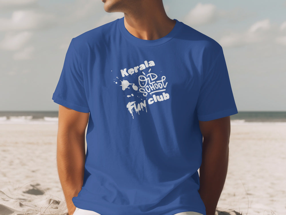 Kerala Old School Fun Club Blue T-Shirt
