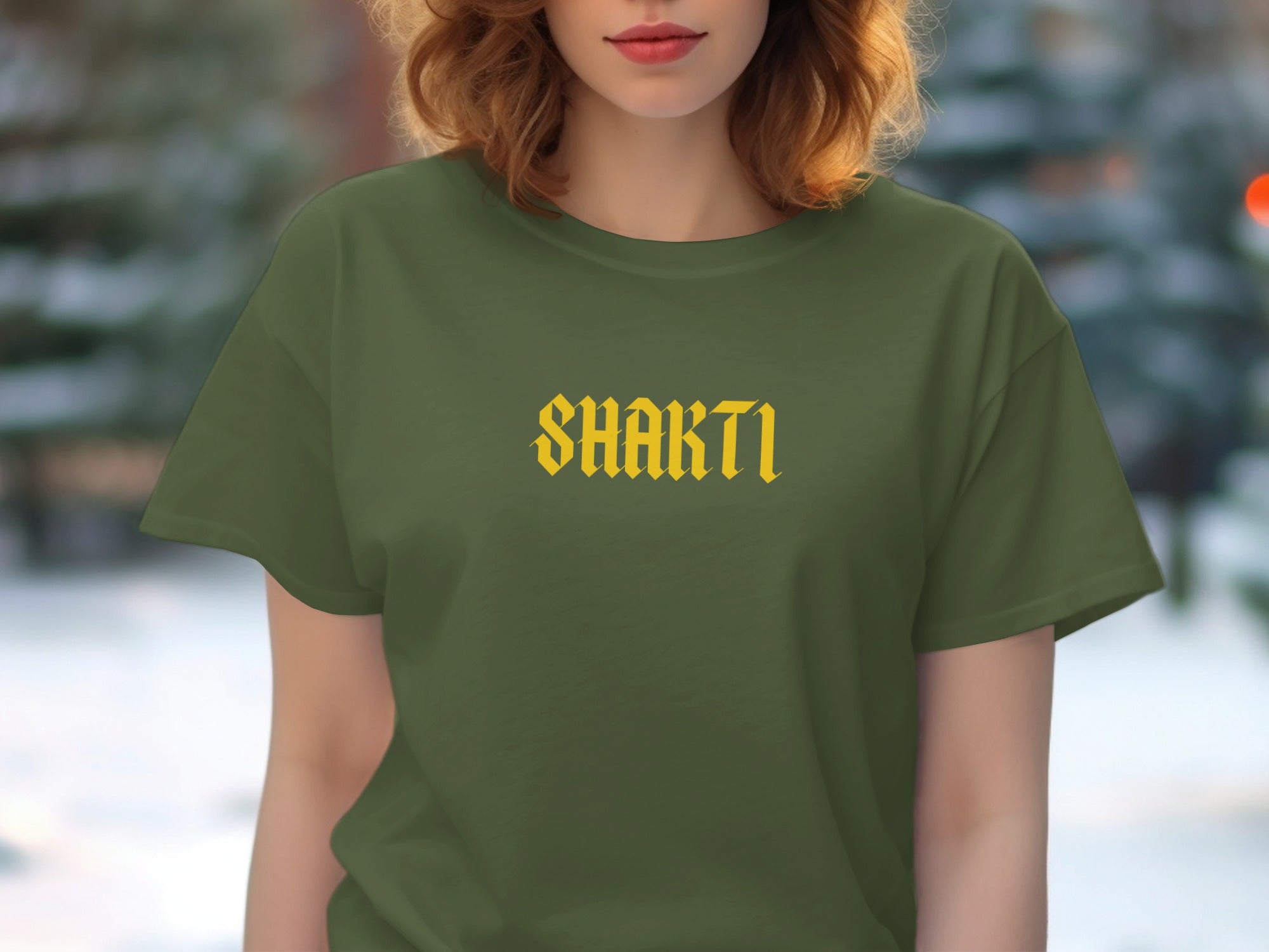 Stylish Shakti Print Green Casual Fashionable Shirt