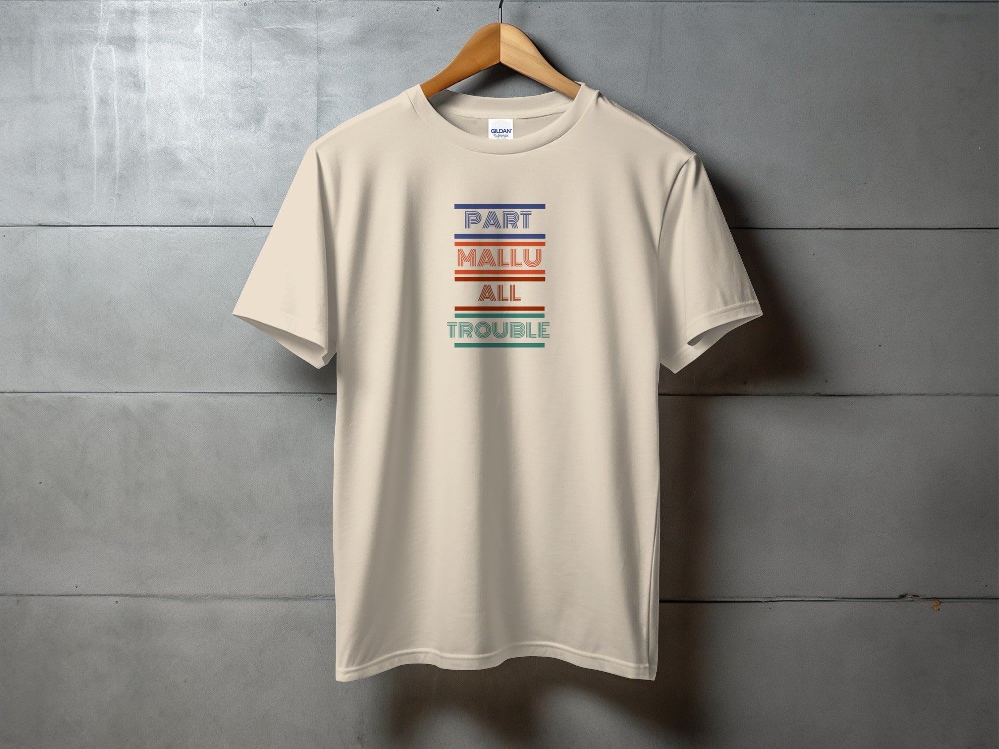 Part Mallu All Trouble Graphic T-shirt