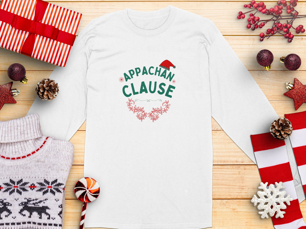 Appachan Clause Christmas Holiday Long Sleeve Shirt