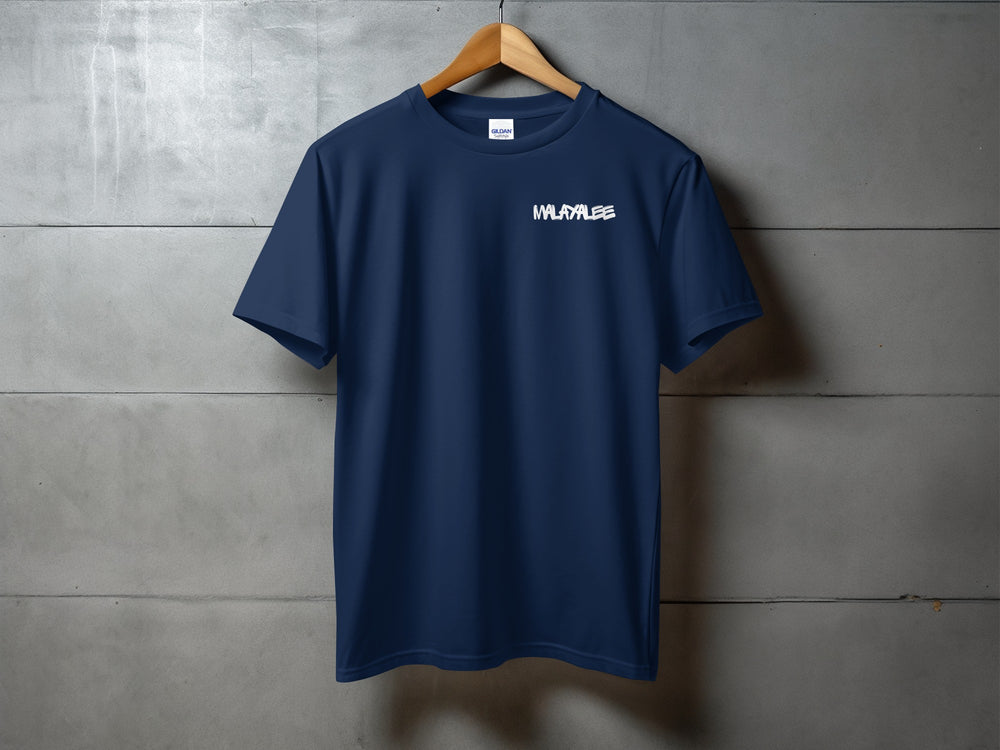 Navy Blue Shirt with WHALES Logo T-shirt