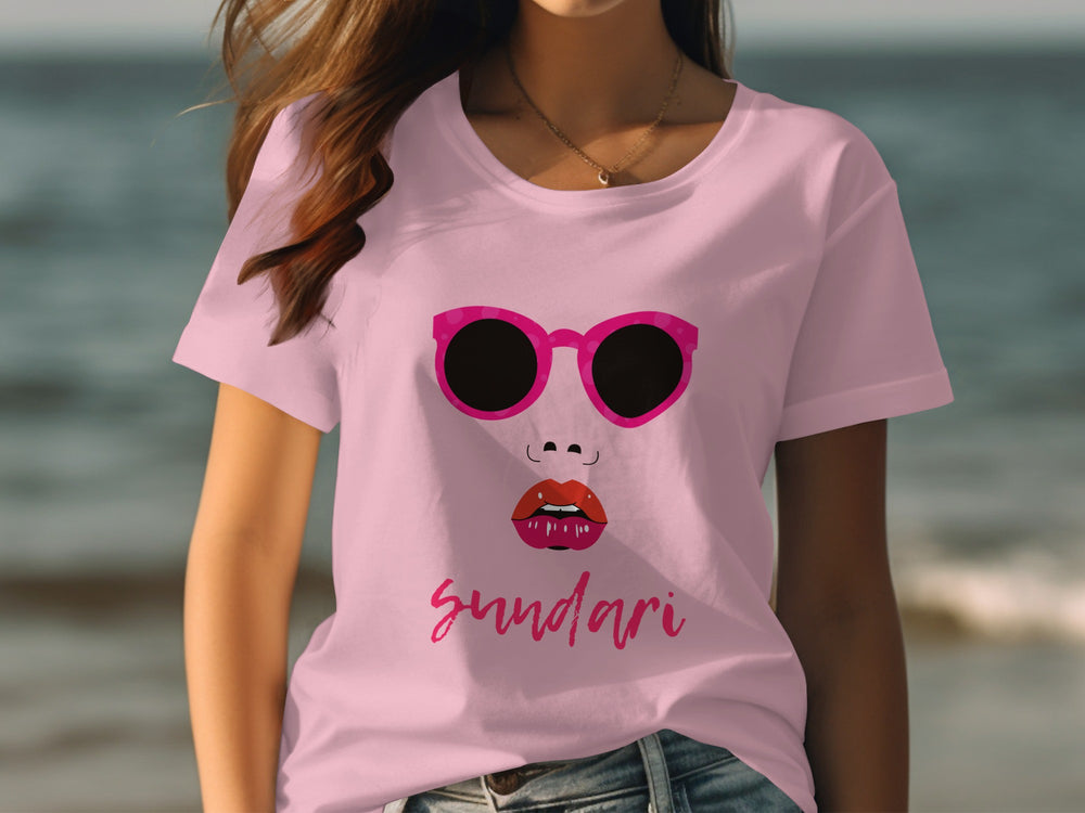 Trendy Summer Sunglasses Graphic Sundari Shirt