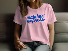 Stylish Malabar Express Logo Designed Pink Shirt