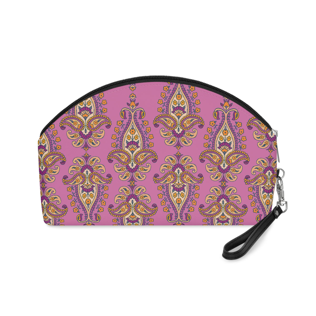 Pink Bohemian Paisley Makeup Bag — Cosmetic Pouch