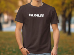 Stylish Black T-Shirt with Malayalee Graphic Print