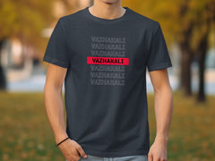 VAZHAKALI Repeated Statement Graphic T-shirt