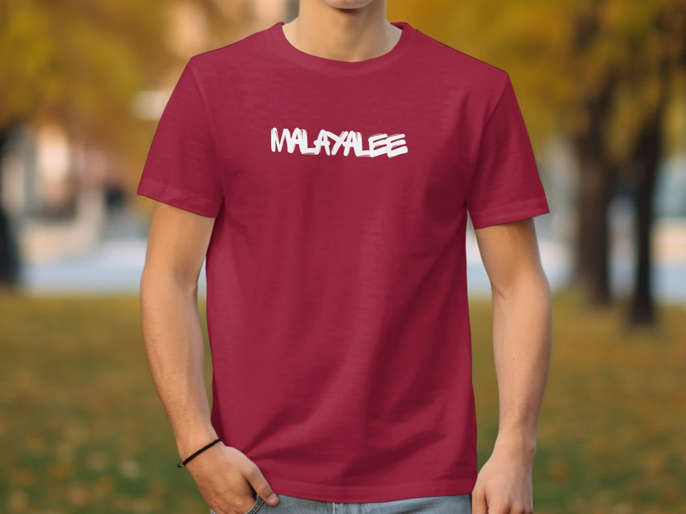 Malayalee Bold Letters Design T-Shirt