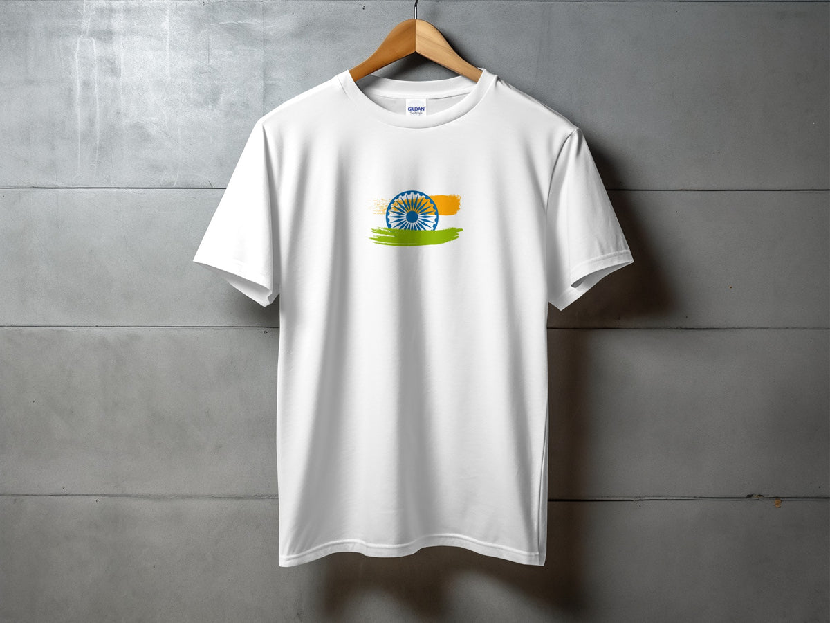 Indian Flag Themed Short Sleeve Shirt Product