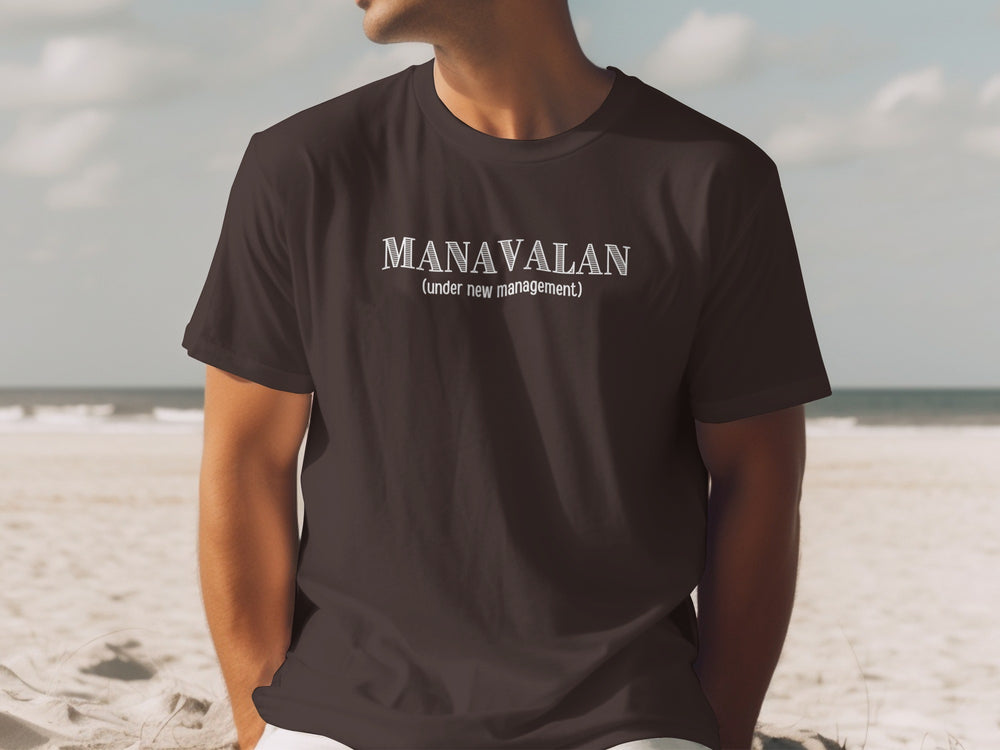 MANAVALAN Under New Management Statement Shirt