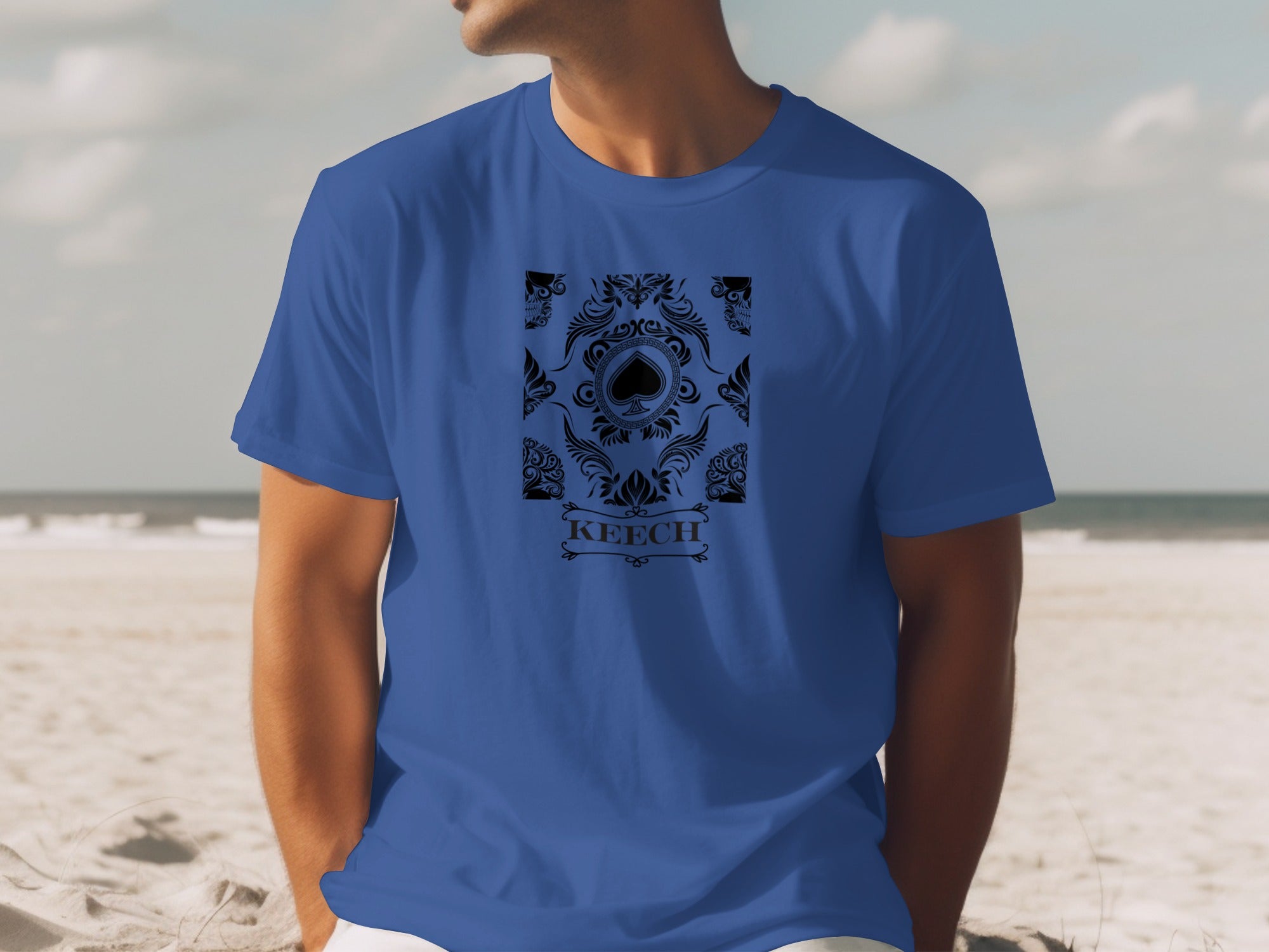 Keech Spade and Floral Design T-Shirt