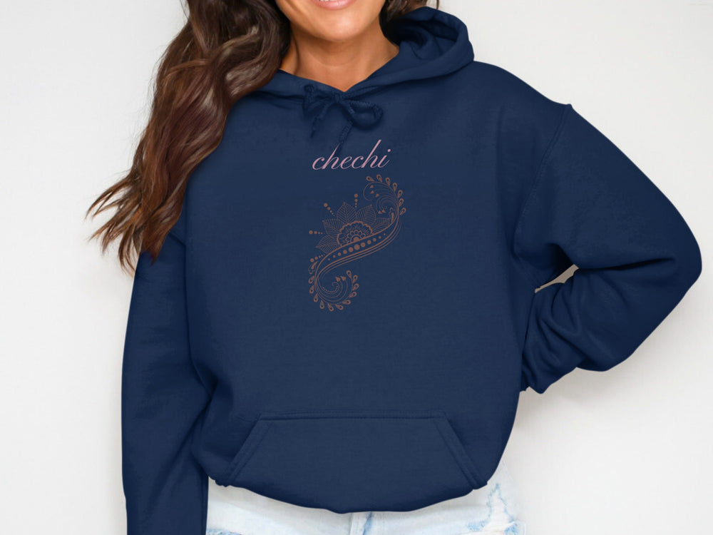Elegant Embroidered Chechi Hoodie Fashion Wear