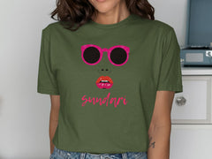 Sundari Design with Sunglasses and Lips Top