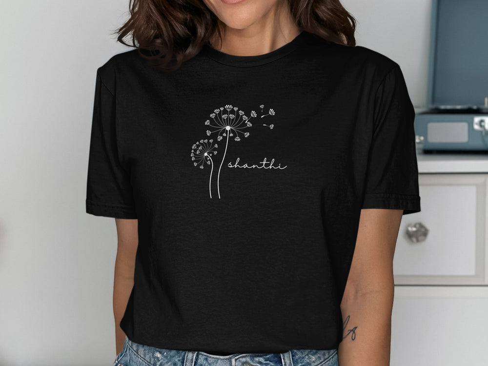 Dandelion and Script Design Women's T-Shirt
