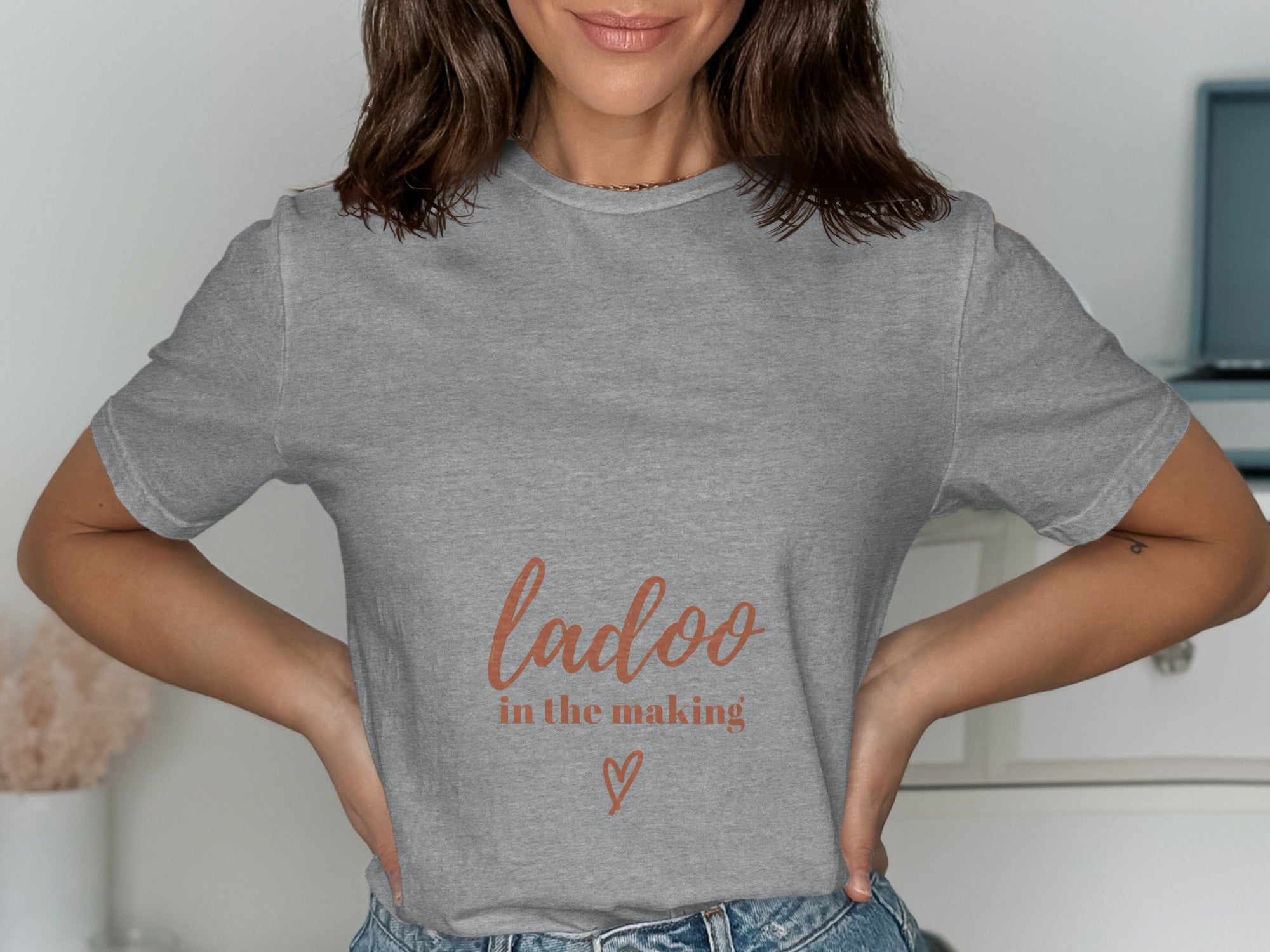 Ladoo in the Making Heart Design T-shirt