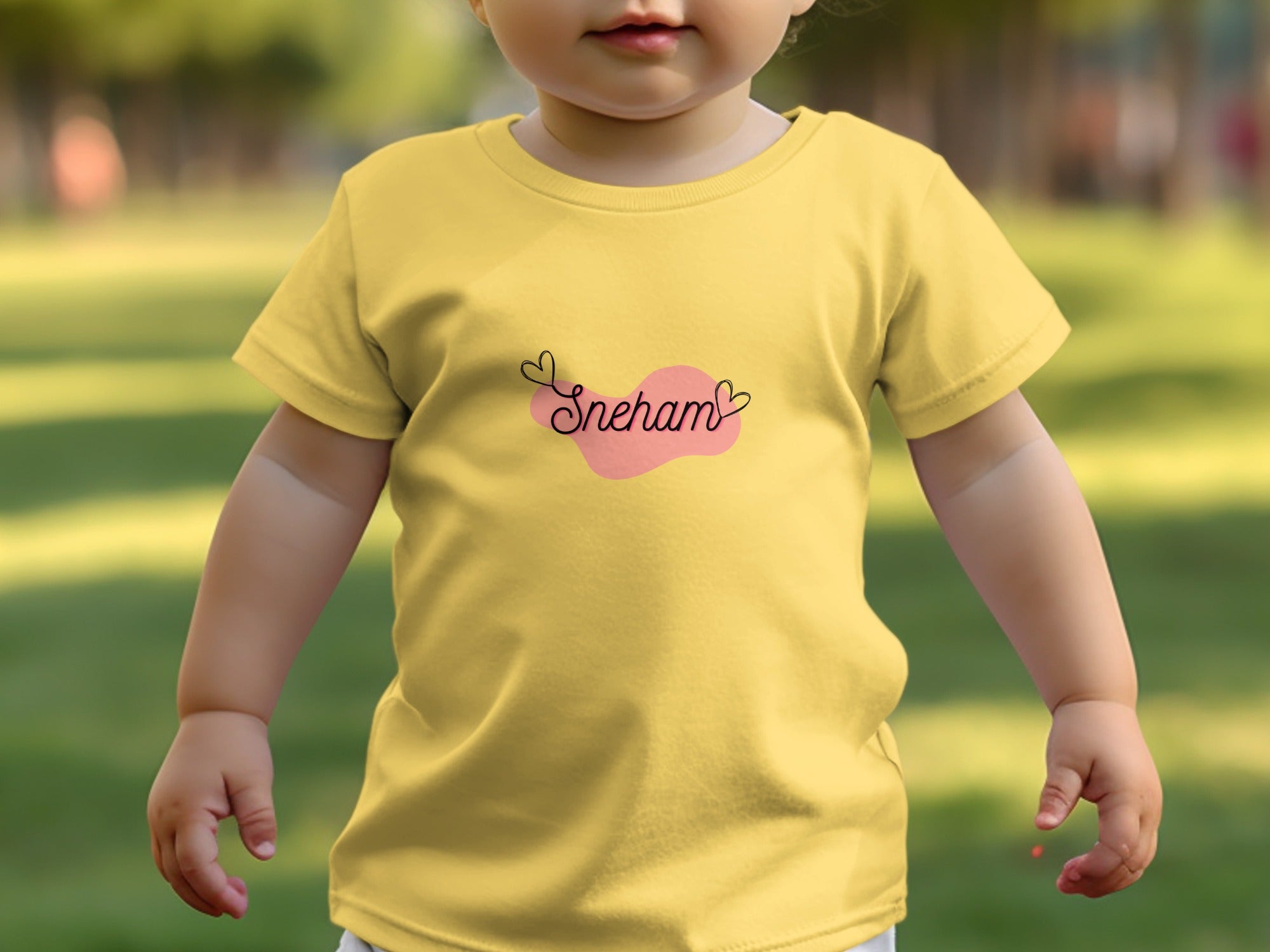 Personalized Baby Shirt with Cute Sneham Design
