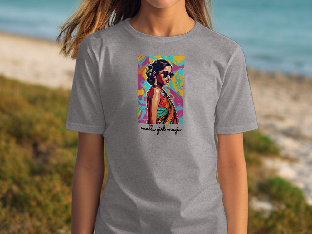 Melanin Girl Magic Graphic Tee with Colorful Design