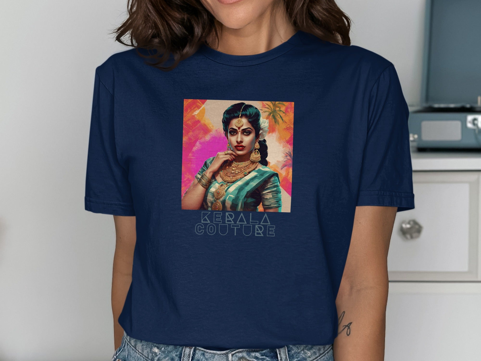 Kerala Couture Graphic T-shirt With Traditional Design