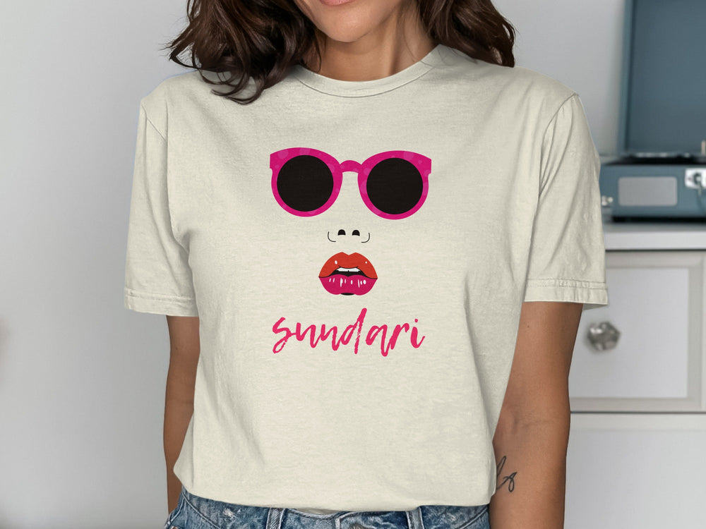 Sundari Sunglasses and Lips Graphic T-Shirt