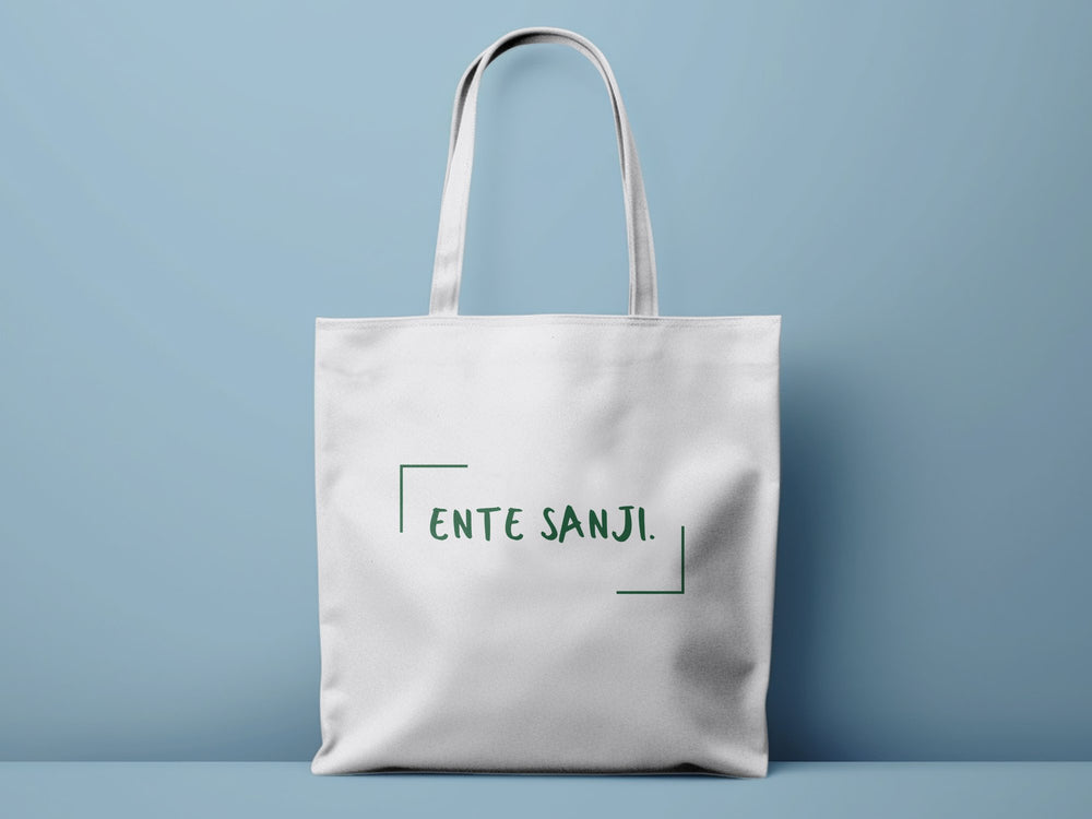 Stylish Tote Bag with Enter Sanji Text Design